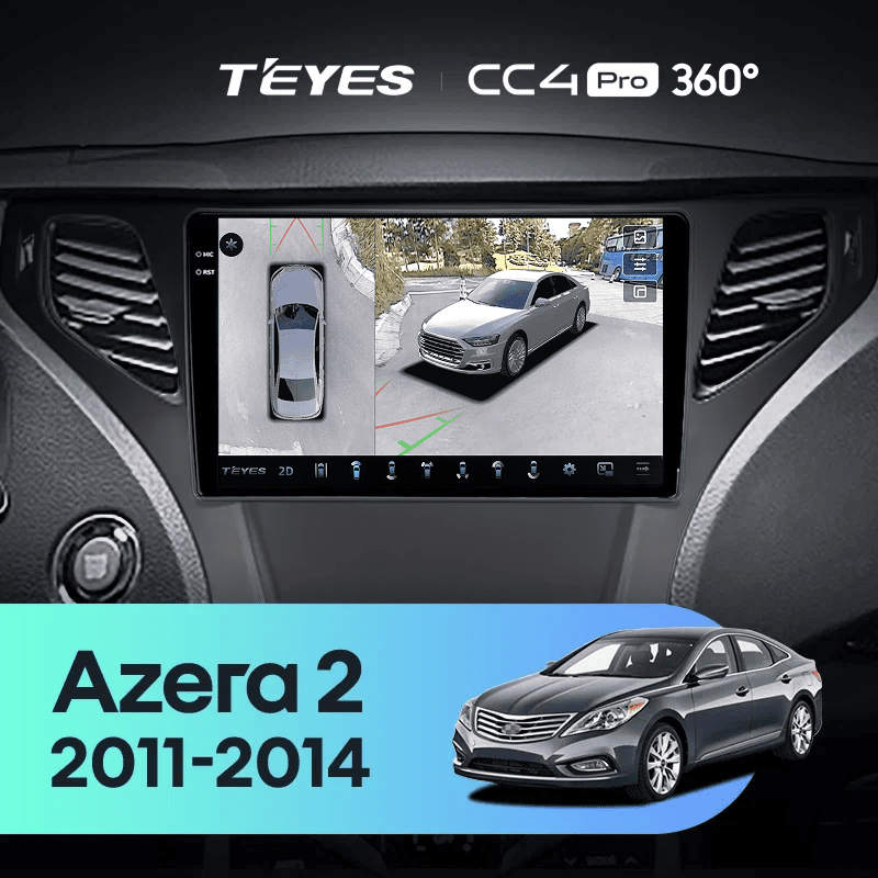 Штатная магнитола Teyes CC4 Pro 360 8/128 Hyundai Azera 2 (2011-2014) F2
