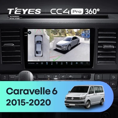 Штатная магнитола Teyes CC4 Pro 360 12/256 Volkswagen Caravelle T6 (2015-2020)