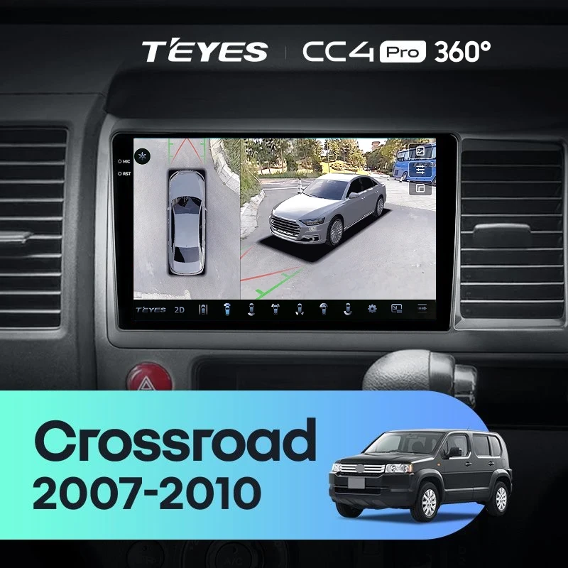 Штатная магнитола Teyes CC4 Pro 360 8/128 Honda Crossroad (2007-2010) Правый руль
