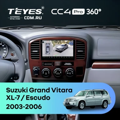 Штатная магнитола Teyes CC4 Pro 360 12/256 Suzuki Grand Vitara XL-7 (2003-2006)