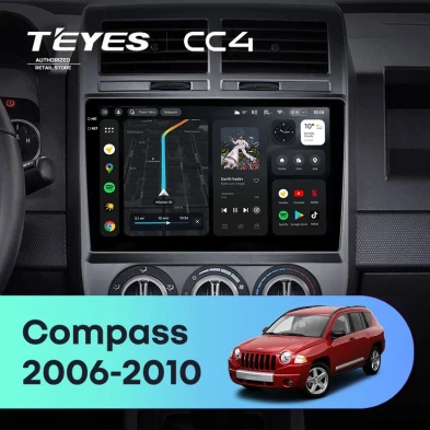 Штатная магнитола Teyes CC4 6/64 Jeep Compass 1 MK (2006-2010)