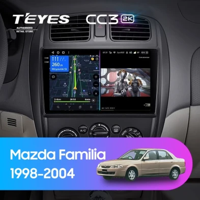 Штатная магнитола Teyes CC3 2K 4/32 Mazda Familia (BJ) (1998-2004)