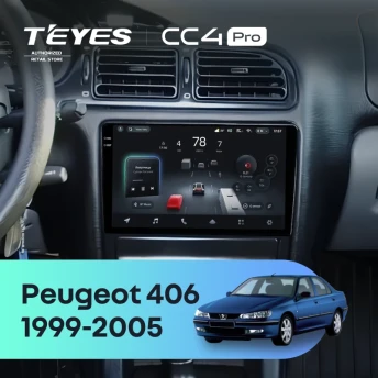 Штатная магнитола Teyes CC4 Pro 12/256 Peugeot 406 (1999-2005)