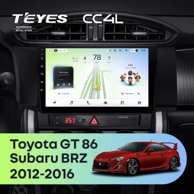 Штатная магнитола Teyes CC4L 6/64 Subaru BRZ (2012-2016)