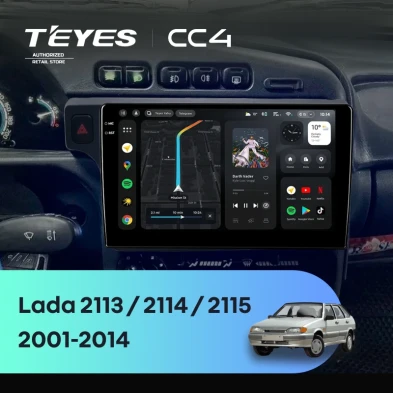 Штатная магнитола Teyes CC4 8/128 Lada 2114 (2001-2014) F1