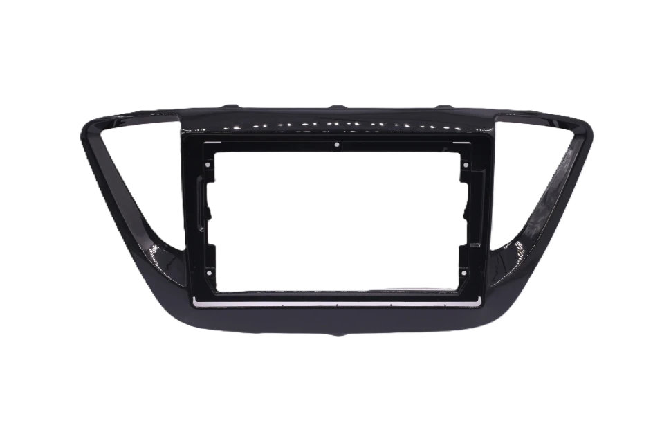 Переходная рамка Hyundai Solaris 2 (2017-2020) (черный глянец) F3 Тип-A (9")