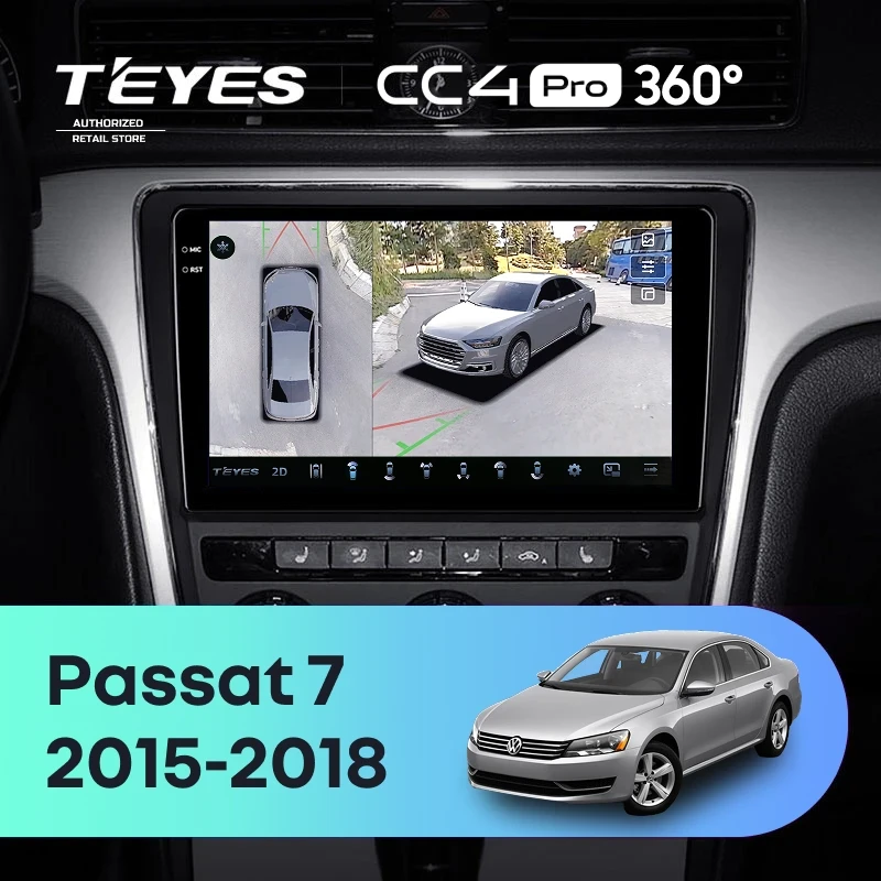 Штатная магнитола Teyes CC4 Pro 360 8/128 Volkswagen Passat 7 B7 (2015-2018) F1