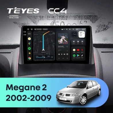 Штатная магнитола Teyes CC4 8/128 Renault Megane 2 (2002-2009)