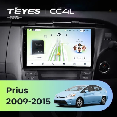 Штатная магнитола Teyes CC4L 6/64 Toyota Prius 3 XW30 (2009-2015) F2 правый руль