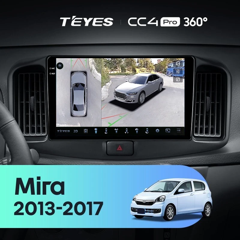 Штатная магнитола Teyes CC4 Pro 360 8/128 Daihatsu Mira eS (2013-2017)