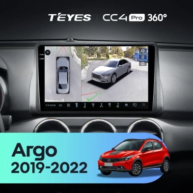Штатная магнитола Teyes CC4 Pro 360 8/128 Fiat Argo (2019-2022)