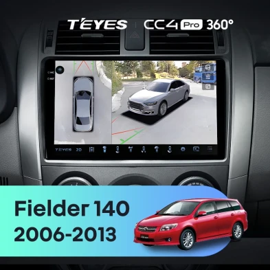 Штатная магнитола Teyes CC4 Pro 360 8/128 Toyota Corolla Fielder 140 (2006-2013) Тип-B