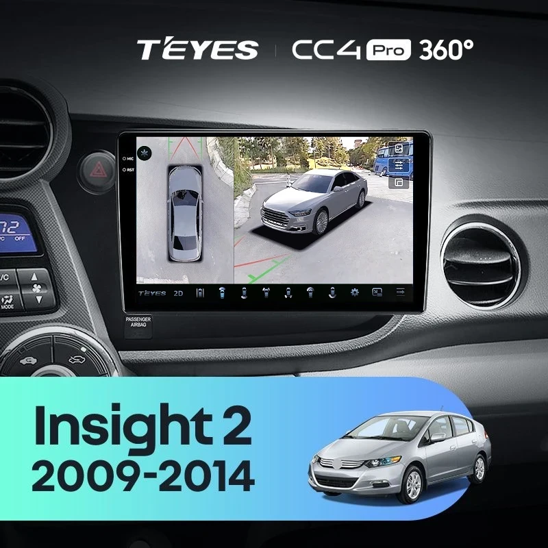 Штатная магнитола Teyes CC4 Pro 360 8/128 Honda Insight 2 LHD (2009-2014)