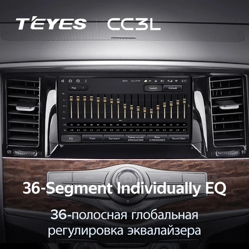 Штатная магнитола Teyes CC3L 4/32 Nissan Patrol 6 Y62 (2010-2019)