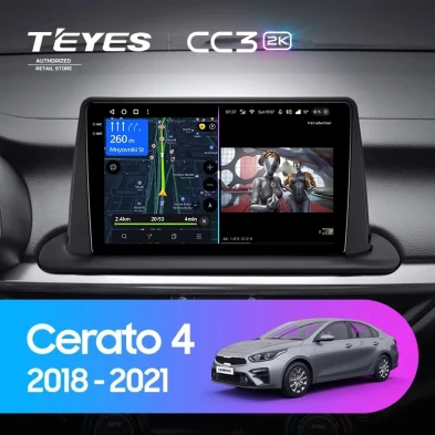 Штатная магнитола Teyes CC3 2K 6/128 Kia Cerato 4 (2018-2021)
