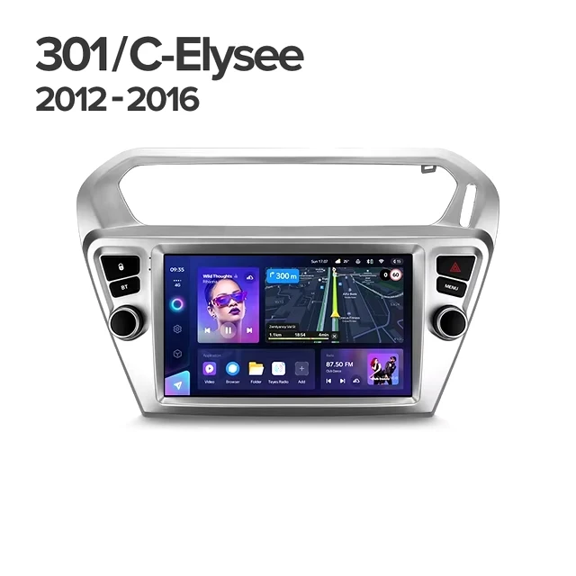 Штатная магнитола Teyes CC3L WiFi 2/32 Citroen C-Elysee (2012-2016) F1