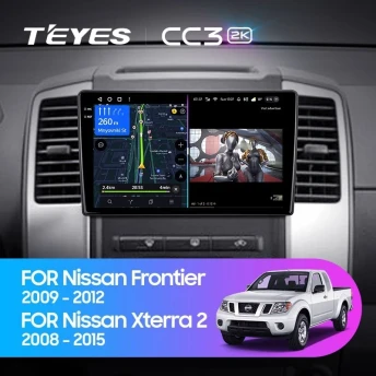 Штатная магнитола Teyes CC3 2K 360 6/128 Nissan Xterra 2 N50 (2008-2015)