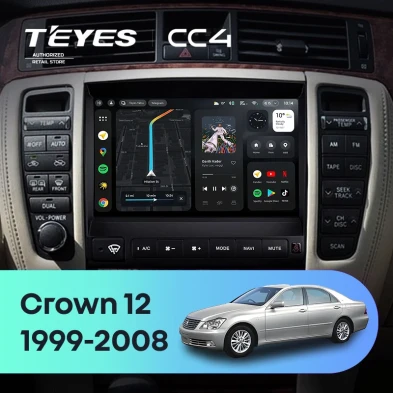 Штатная магнитола Teyes CC4 8/128 Toyota Crown 12 S180 (1999-2008)