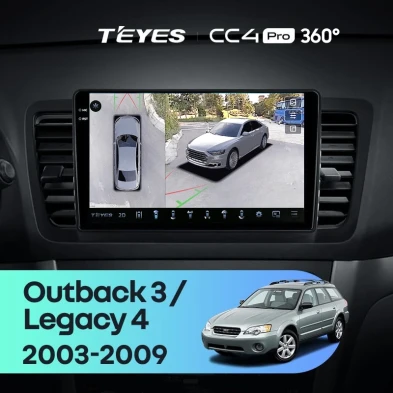 Штатная магнитола Teyes CC4 Pro 360 8/128 Subaru Outback 3 (2003-2009)