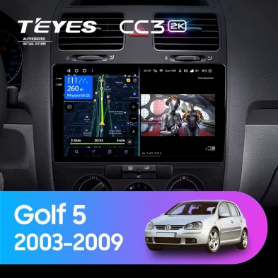 Штатная магнитола Teyes CC3 2K 6/128 Volkswagen Golf 5 (2003-2009) F2