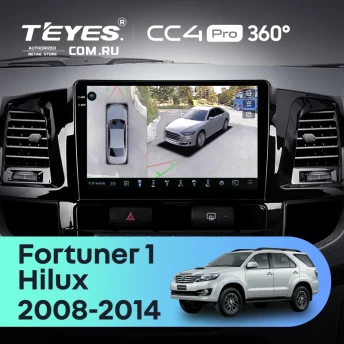 Штатная магнитола Teyes CC4 Pro 360 8/128 Toyota Hilux (2008-2014) F1