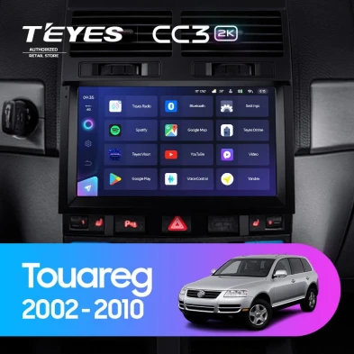 Штатная магнитола Teyes CC3 2K 6/128 Volkswagen Touareg GP (2002-2010) F1
