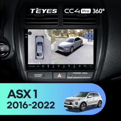 Штатная магнитола Teyes CC4 Pro 360 12/256 Mitsubishi ASX (2016-2026) Тип-A