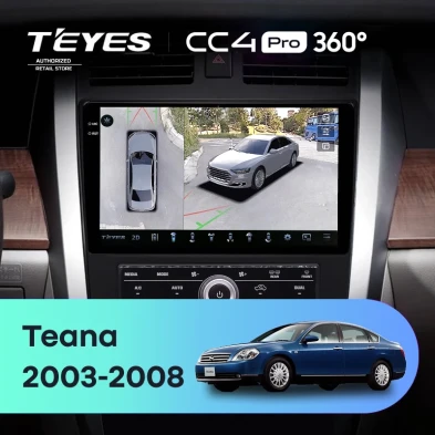 Штатная магнитола Teyes CC4 Pro 360 12/256 Nissan Teana 1 J31 (2003-2008) F3