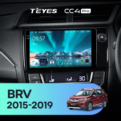 Штатная магнитола Teyes CC4 Pro 12/256 Honda BRV (2015-2019) Правый руль