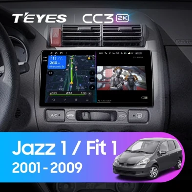 Штатная магнитола Teyes CC3 2K 6/128 Honda Fit 1 (2001-2009)