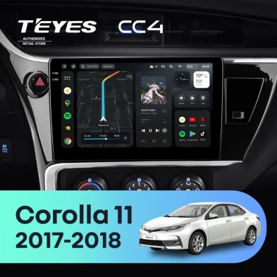 Штатная магнитола Teyes CC4 6/64 Toyota Corolla 11 (2017-2018) F2