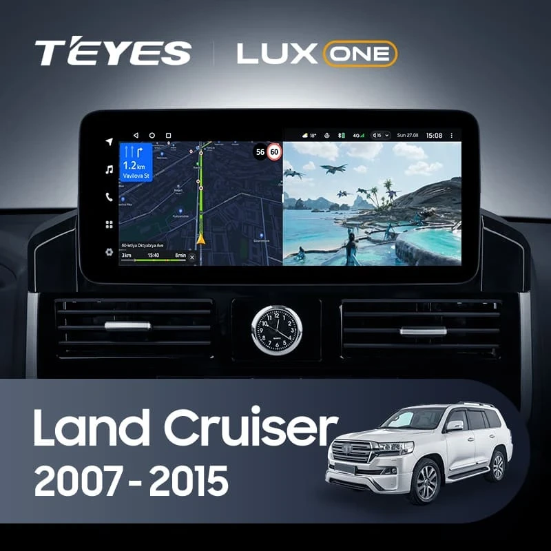 Штатная магнитола Teyes LUX ONE 6/128 Toyota Land Cruiser 200 (2007-2015) Тип-D