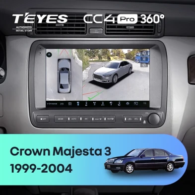 Штатная магнитола Teyes CC4 Pro 360 8/128 Toyota Crown Majesta 3 S170 (1999-2004)