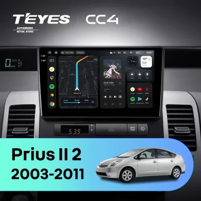 Штатная магнитола Teyes CC4 6/64 Toyota Prius XW20 II (2003-2011) F2