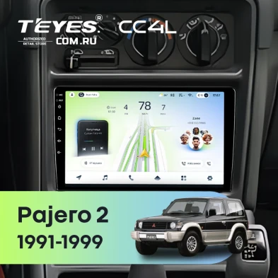 Штатная магнитола Teyes CC4L 6/64 Mitsubishi Pajero 2 (1991-1999) F2