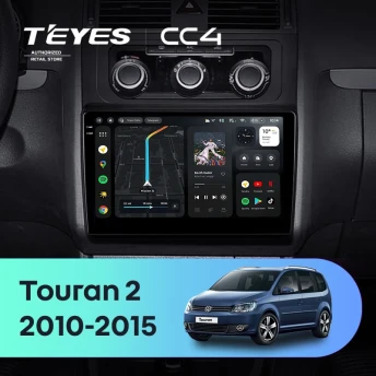 Штатная магнитола Teyes CC4 8/128 Volkswagen Touran 2 1T (2010-2015)