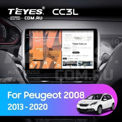 Штатная магнитола Teyes CC3L 4/32 Peugeot 2008 (2013-2020)