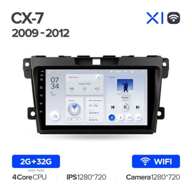 Штатная магнитола Teyes X1 4G 2/32 Mazda CX7 CX-7 CX 7 ER (2009-2012)