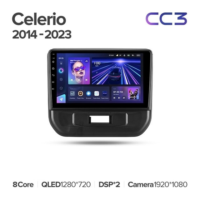 Штатная магнитола Teyes CC3 4/32 Suzuki Celerio (2014-2023)