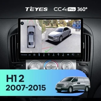 Штатная магнитола Teyes CC4 Pro 360 8/128 Hyundai H1 TQ (2007-2015) F3 (11")