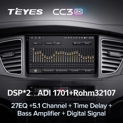 Штатная магнитола Teyes CC3 2K 4/64 Kia Cadenza K7 (2011-2012)