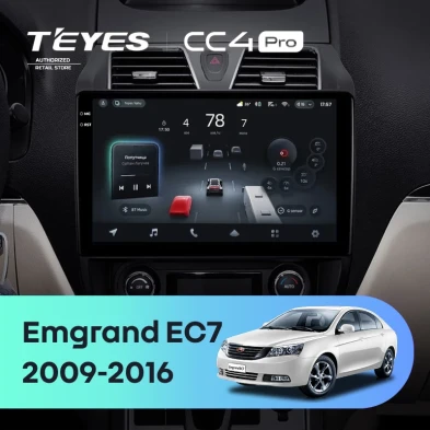 Штатная магнитола Teyes CC4 Pro 8/128 Geely Emgrand EC7 1 (2009-2016)