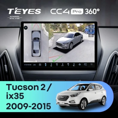 Штатная магнитола Teyes CC4 Pro 360 8/128 Hyundai ix35 (2009-2015) (Tucson 2) Тип-AB (11")