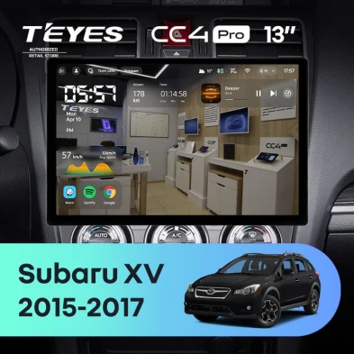 Штатная магнитола Teyes CC4 Pro 12/256 Subaru XV (2015-2017) F1 (13")