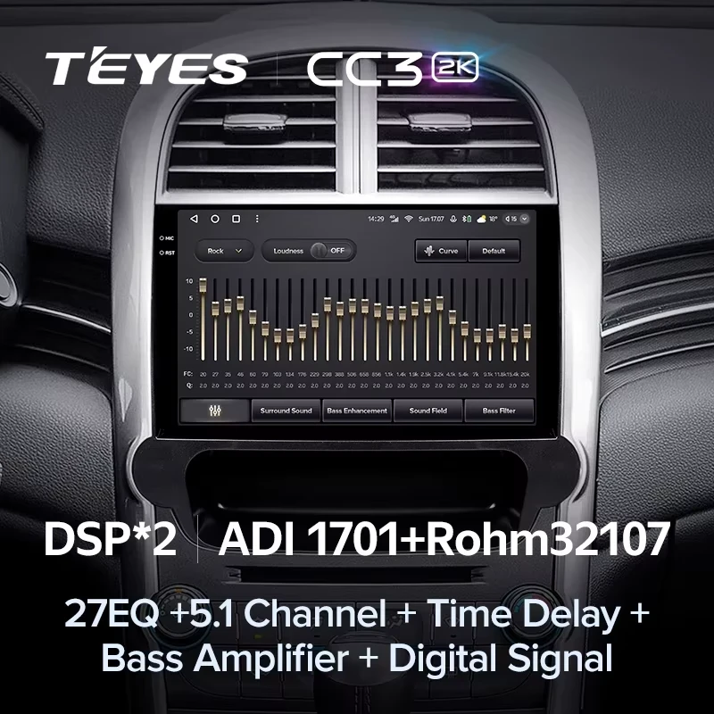 Штатная магнитола Teyes CC3 2K 4/32 Chevrolet Malibu 8 (2012-2015)