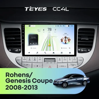 Штатная магнитола Teyes CC4L 6/64 Hyundai Rohens Genesis (2008-2013) F1