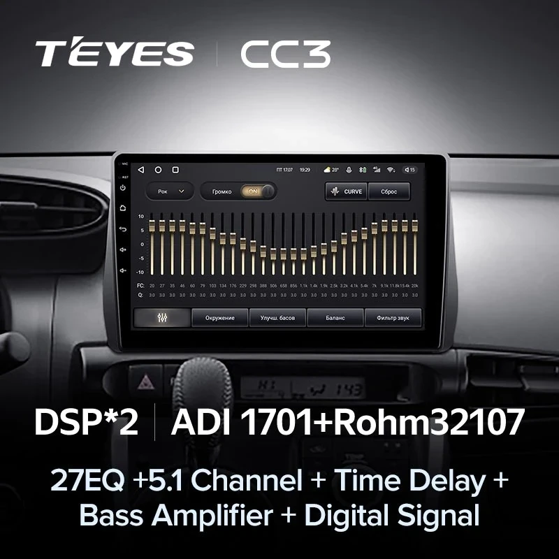 Штатная магнитола Teyes CC3 4/32 Toyota Wish 2 XE20 (2009-2017)