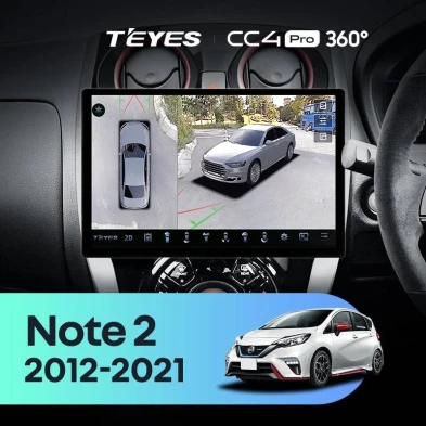 Штатная магнитола Teyes CC4 Pro 360 8/128 Nissan Note 2 E12 (2012-2021) (11")