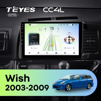 Штатная магнитола Teyes CC4L 6/64 Toyota Wish (2003-2009) F1 Правый руль