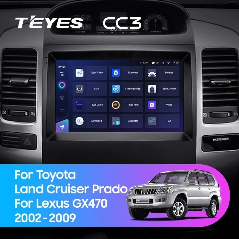 Штатная магнитола Teyes CC3L 4/64 Lexus GX470 (2002-2009) F2